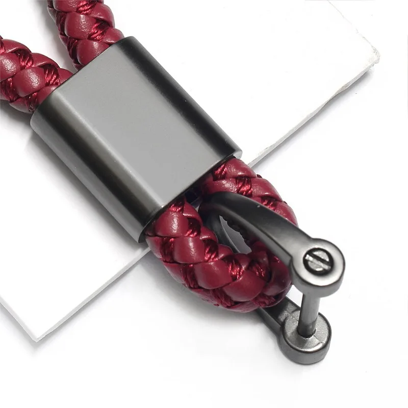 Individueller Logo-Schlüsselanhänger, leeres PU-Lederseil, Lasergravur, Auto-Schlüsselanhänger, gewebtes Band, Schlüsselanhänger, personalisierte Schlüsselanhänger im Großhandel