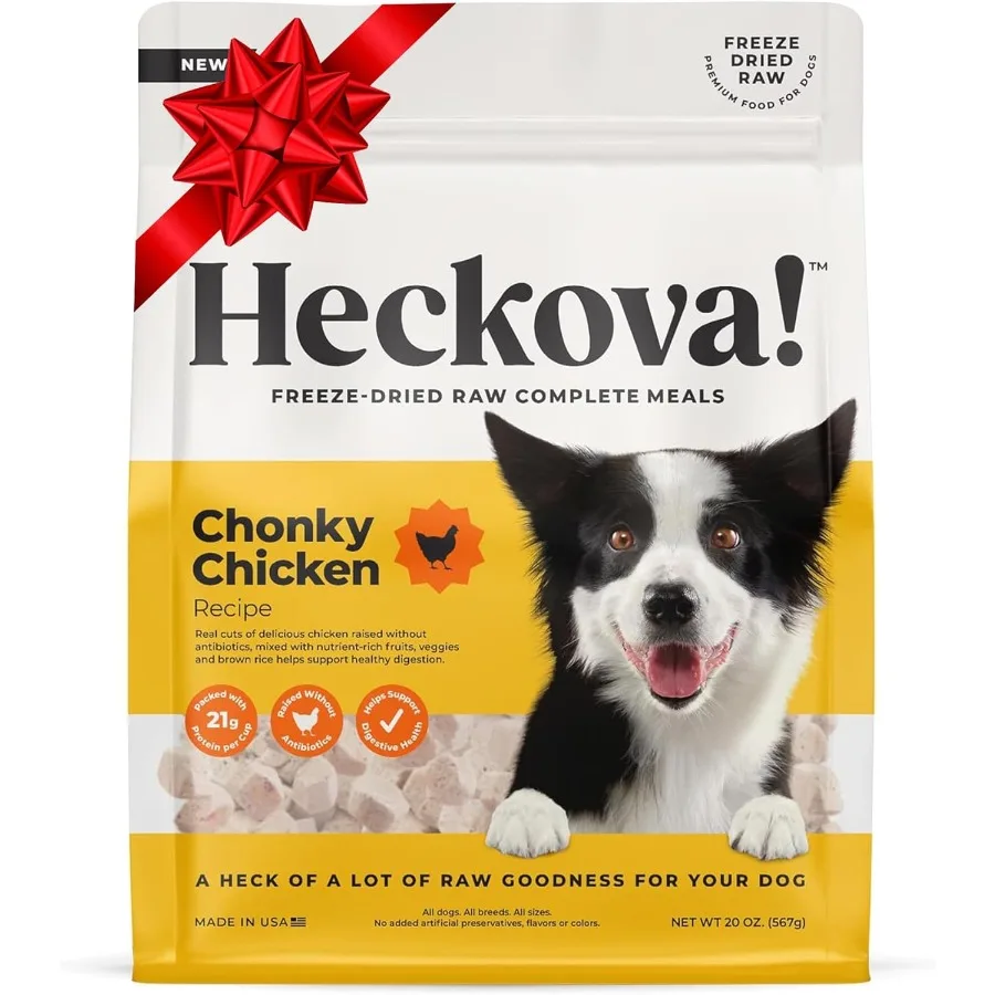 

Chonky Chicken - Dog Treats Freeze Dried Chicken Complete Meal and Topper Real Cuts for Training - High Protein 21g Per Cup Bes