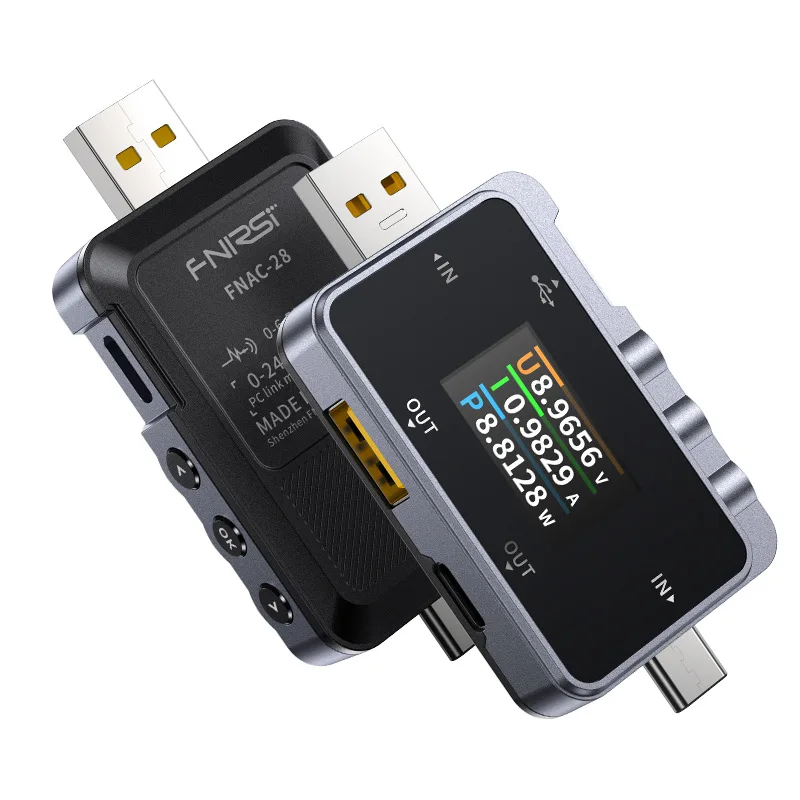 FNIRSI FNB38 2-in-1 Type-C USB-tester 6.5A digitale voltmeter ampèremeter snellaadprotocol powerbank oplader capaciteitsmeter