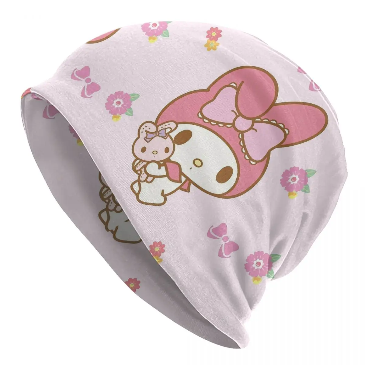 

Кепка My Melody, модная унисекс, уличные шапочки Skullies, весенняя теплая термоэластичная шапка с капюшоном