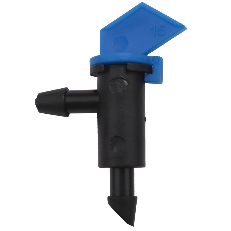 600 Pieces Irrigation Drip Emitter Garden Flag Irrigation Dripper, Trees And Shrubs (Blue Black,2GPH)