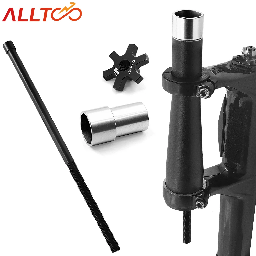 

Запасные части ALLTOO, передняя вилка для горного велосипеда, удлинитель верхней головки, прямая труба для позвоночника, инструмент для велоспорта