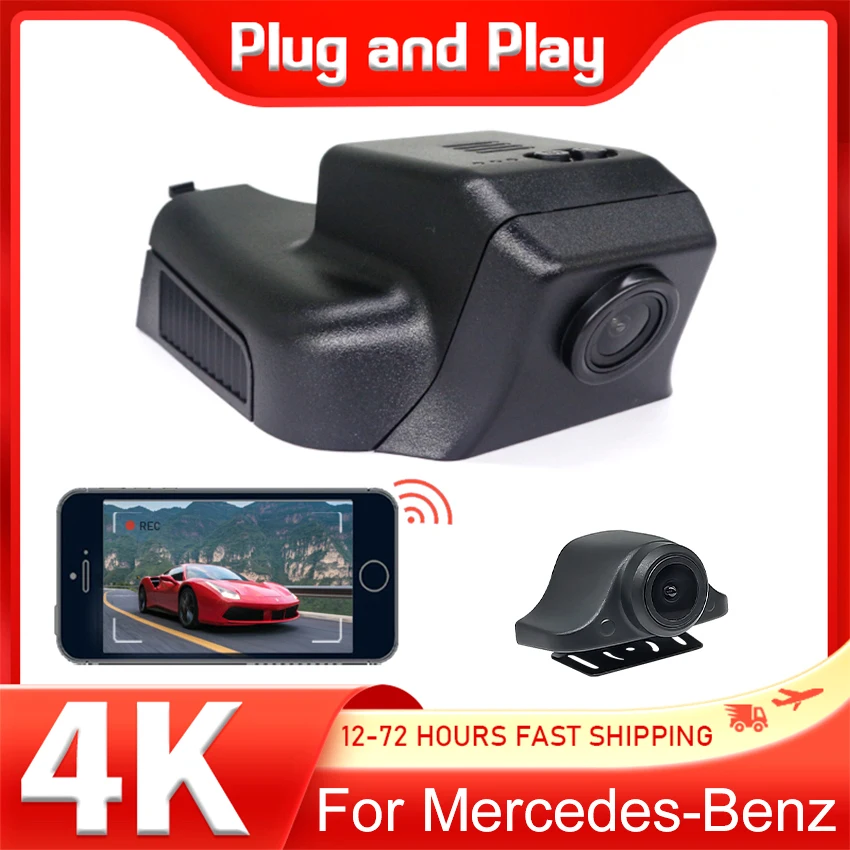 New 4K Plug and Play Car Dvr Dash Cam for Mercedes Benz R Class w251 R350 R400 GL x164 x166 ML w164 w166 GL450 ML350 UHD DashCam