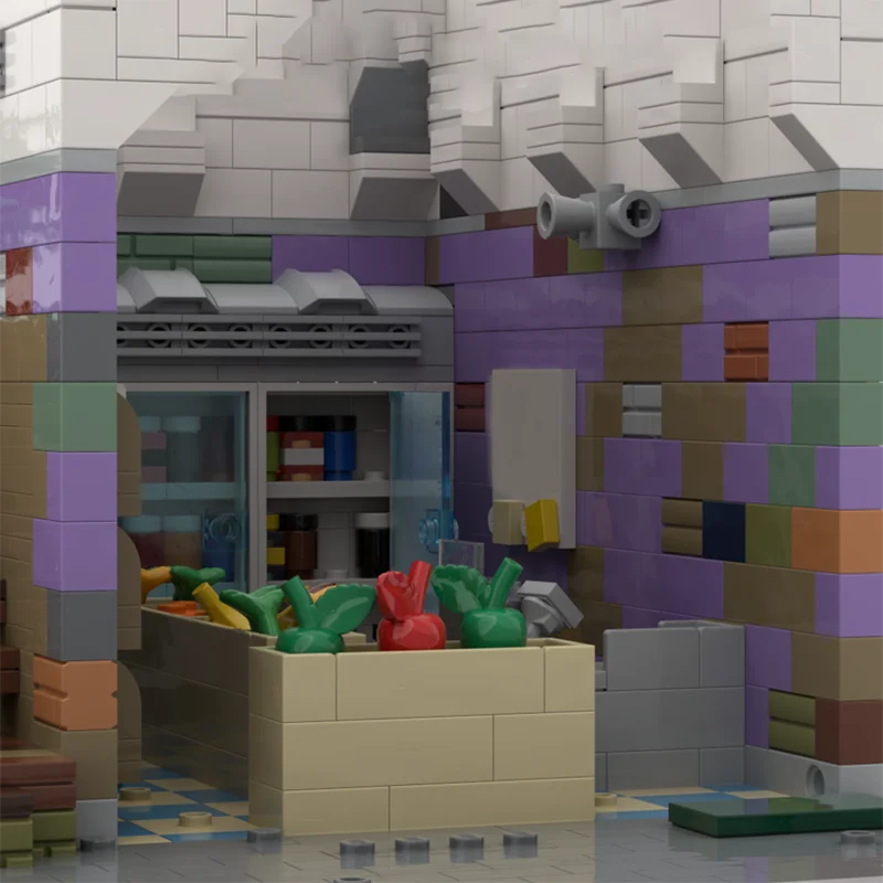 2573 PCS MOC Medieval Luxury Winery Architecture Scene Building Block Customize Diy Education Assembly Kids Toys Birthday Gifts