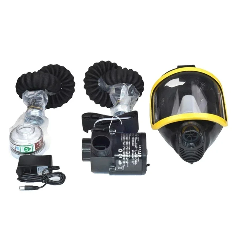 

Electric Constant Air Flow Supplied Fed Full/Half Face Gas Mask Breathing System Protective Respirator Device Workplace Safety