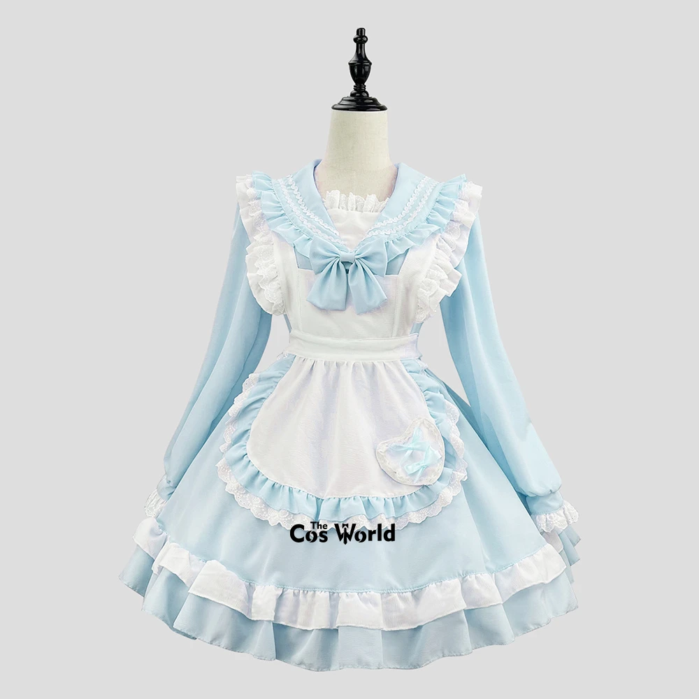 Delantal de Lolita japonés S-5XL, vestido de sirvienta JK, uniforme escolar, trajes de Anime, disfraz de Cosplay