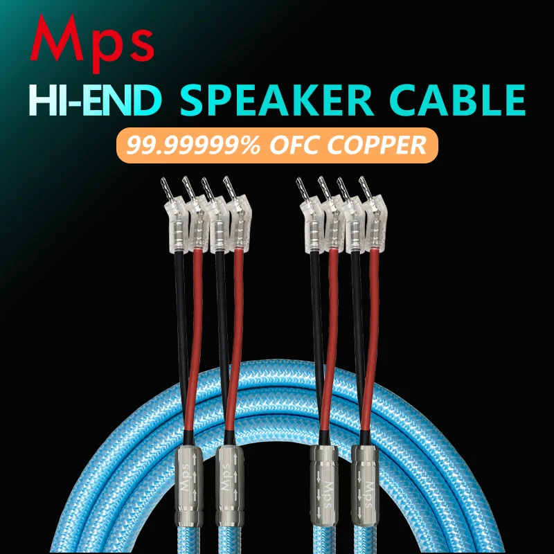 HiFi MPS Audio Cable SGP-385SP 99.99999% OFC power amplifier rear stage speaker cable or middle speaker cable