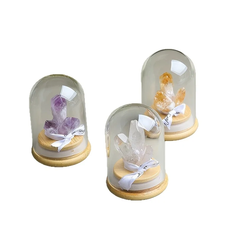 One Piece of Natural Crystal Raw Stone Citrine Amethyst Crystal Tooth Crystal Cluster Wishing Bottle