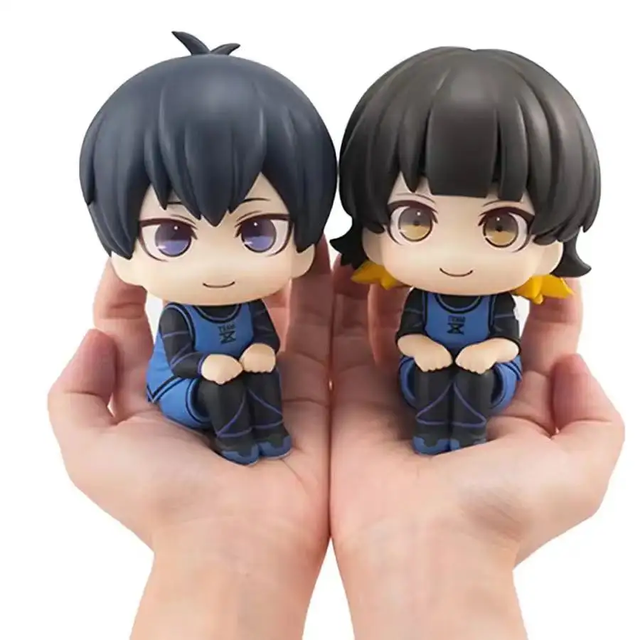 10cm Blue Lock Anime Figure Look Up Isagi Yoichi/Nagi Seishiro Action Figure Bachira Meguru Figurine Collection Model Doll Toys