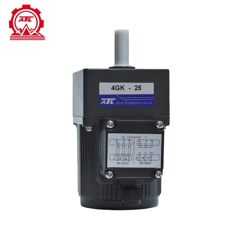 4RK25GK-S3/S2 Micro 25W Three-Phase Gear Motor 4GN180 200K with Terminal Box.1PCS
