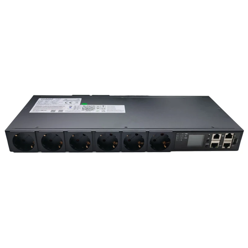 Customized 19 Inch PDU European Standard 16A Smart Rack - Mounted PDU SNMP SSH TCP. Telnet 485Modbus Monitor Test and Control