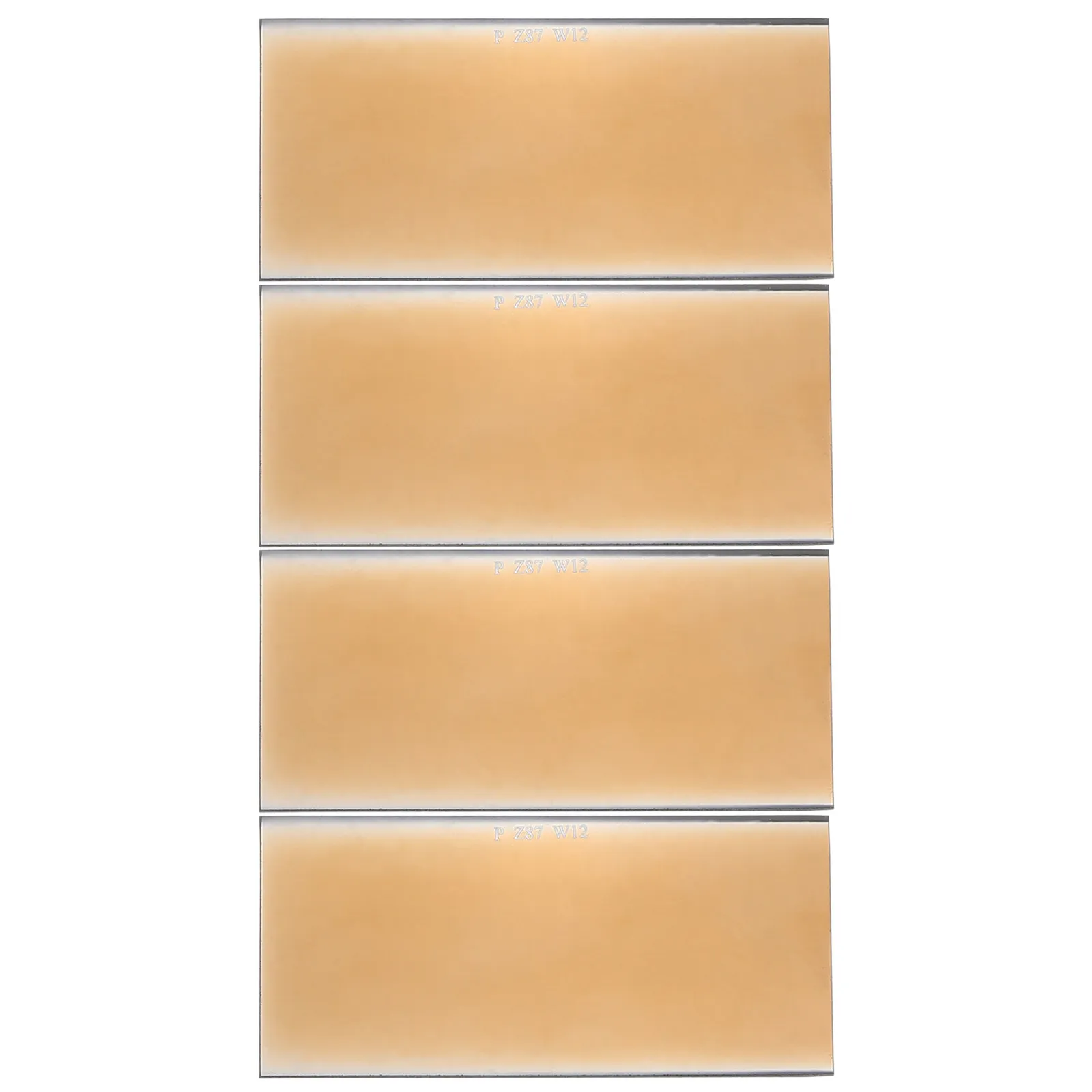 Gold Welding Lens Glass Filter Plates 4 Pack for Welding Hood Shade Replacement High Clarity Hardened UV IR