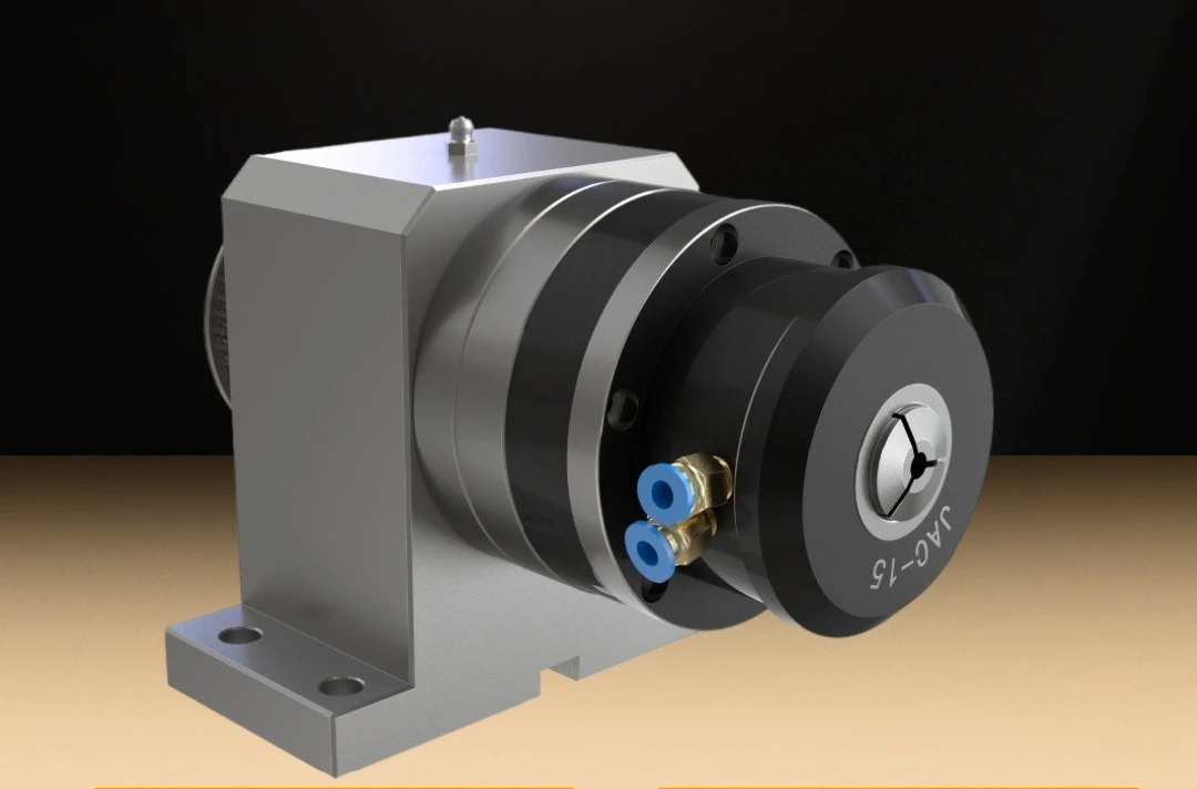 Small high-precision pneumatic rotating spindle chuck seat integration, pneumatic chuck assembly