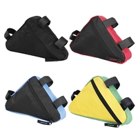 Bike Frame Bag, Waterproof Bicycles Front Handlebar Bag Strap-On Saddle Bag Cycling Bike Storage Tube Bag