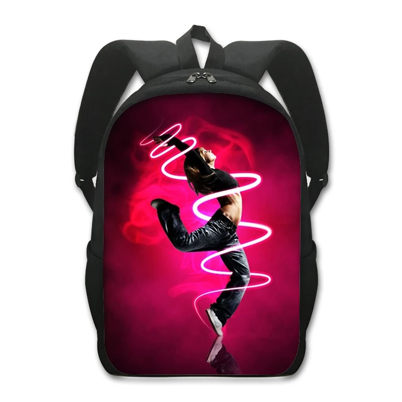 Mochila de baile de Hip Hop para hombre y mujer, morral escolar de Jazz, para adolescentes, para ordenador portátil