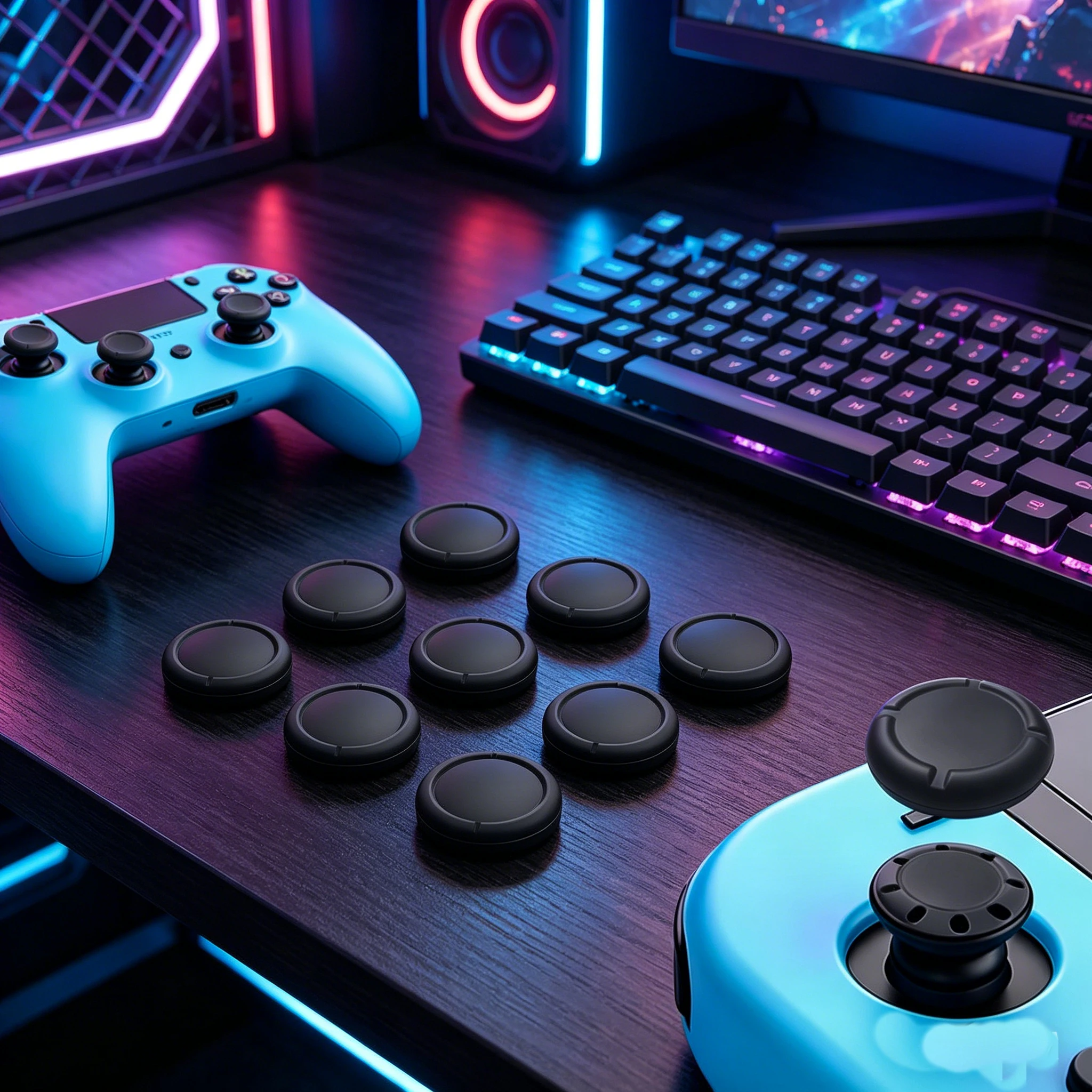 3D-Analog-Daumengriffkappen für Nintendo Switch/OLED/Lite Controller Joystick-Abdeckung Ersatz-Kit Rutschfeste Switch-Zubehörteile
