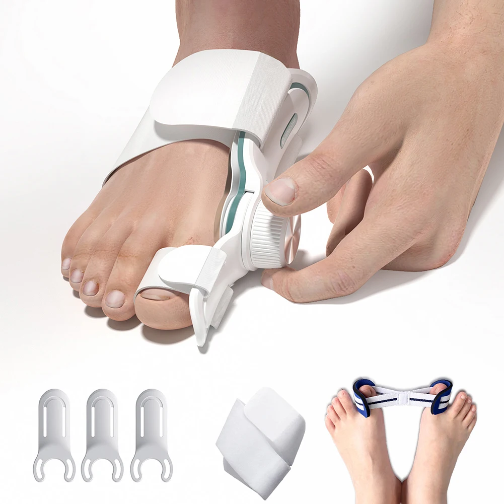 Bunion Corrector Big Toe Straightener Füße Schmerzlinderung Orthopädische Bunion Splint mit Big Toe Separatoren Verstellbare Bunion Splint