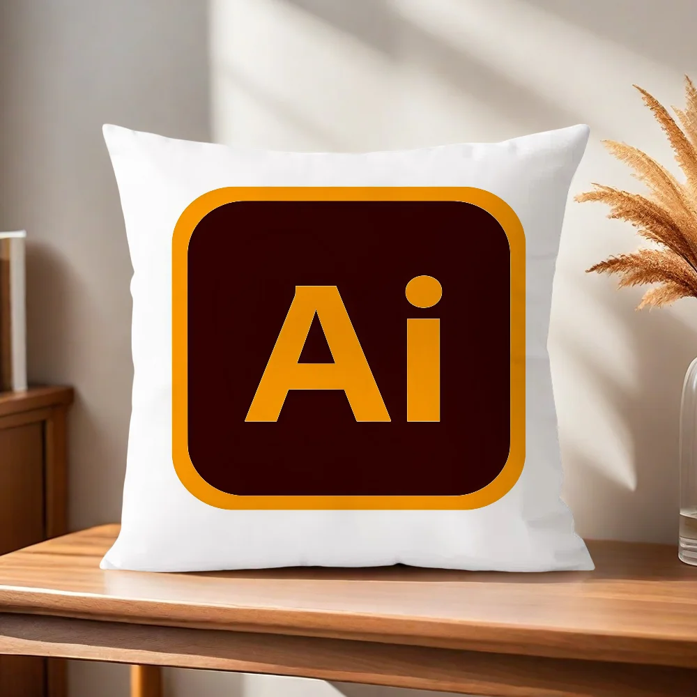 Adobe Illustrator Ai Logo Kissenbezug Kissenhülle für Zuhause, Sofa, Wohnzimmer, Büro, Café, Auto – Detail 6