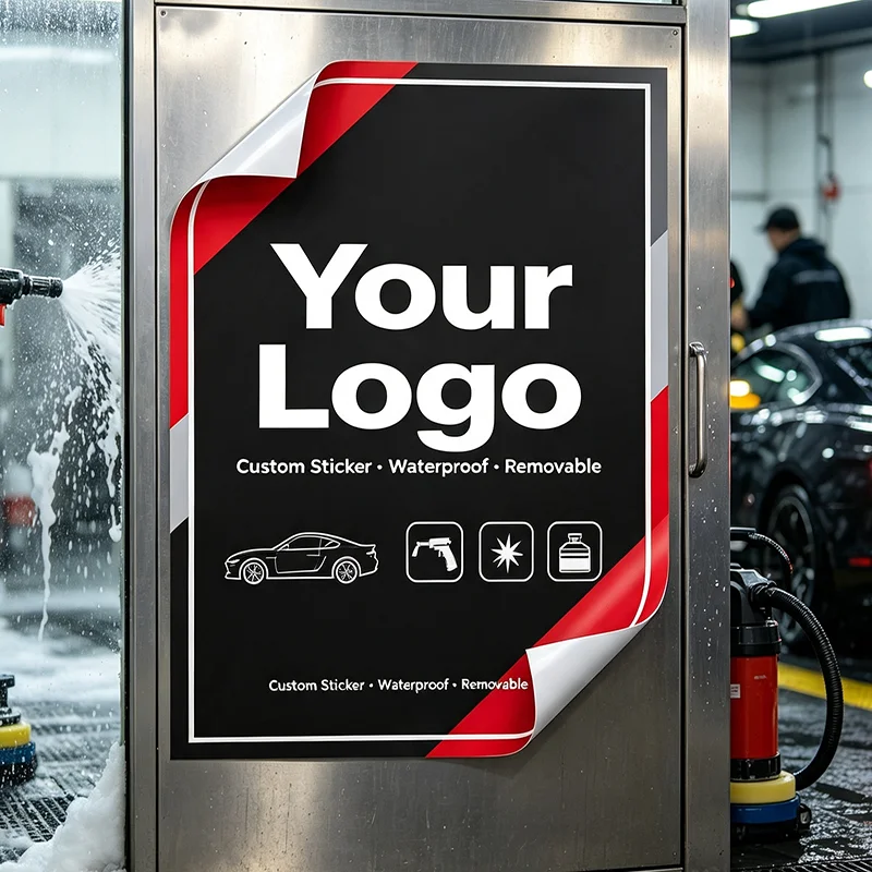 Any Size 100cm Custom Sticker, Waterproof Vinyl Decal for Flower Shop, Gym, Delivery Rider, Delivery Sign, Airport, Clothing Sto