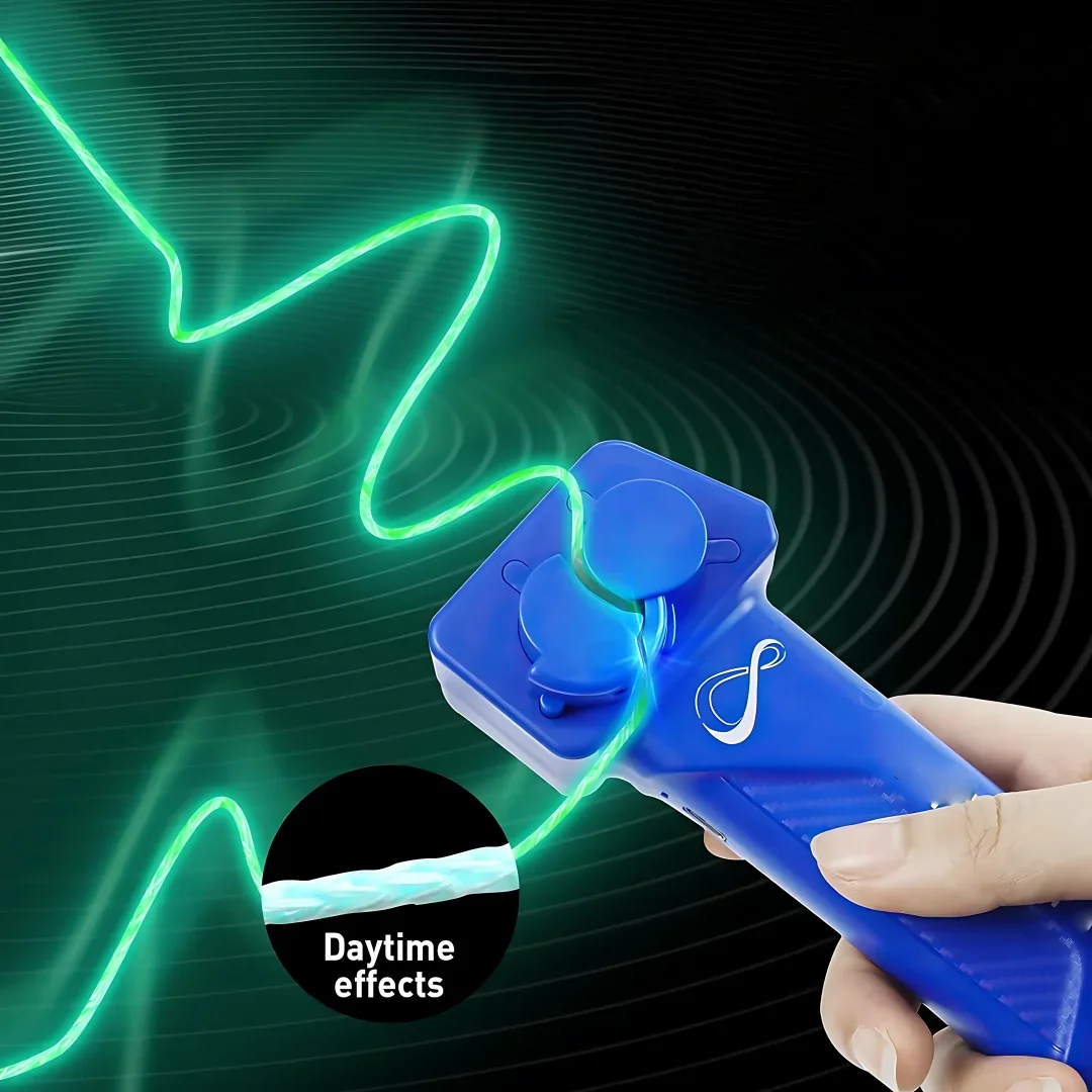 String Toy Glow in The Dark, USB Electric String Rope Fidget Toys, Handheld String Cool Toy,  Gifts for Kids Adults