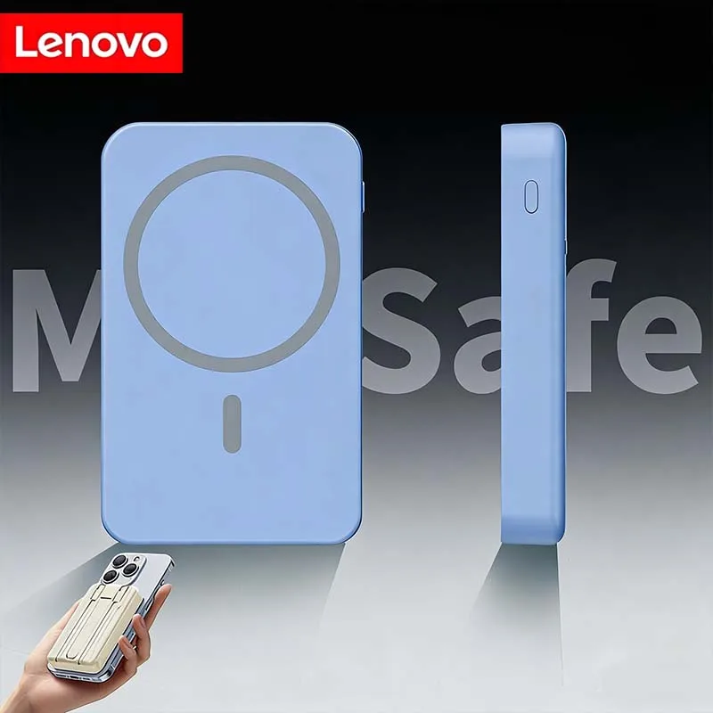 

Оригинальный магнитный внешний аккумулятор Lenovo 50000 мАч, портативное зарядное устройство, быстрая зарядка для Apple iPhone, Magsafes Power Bank