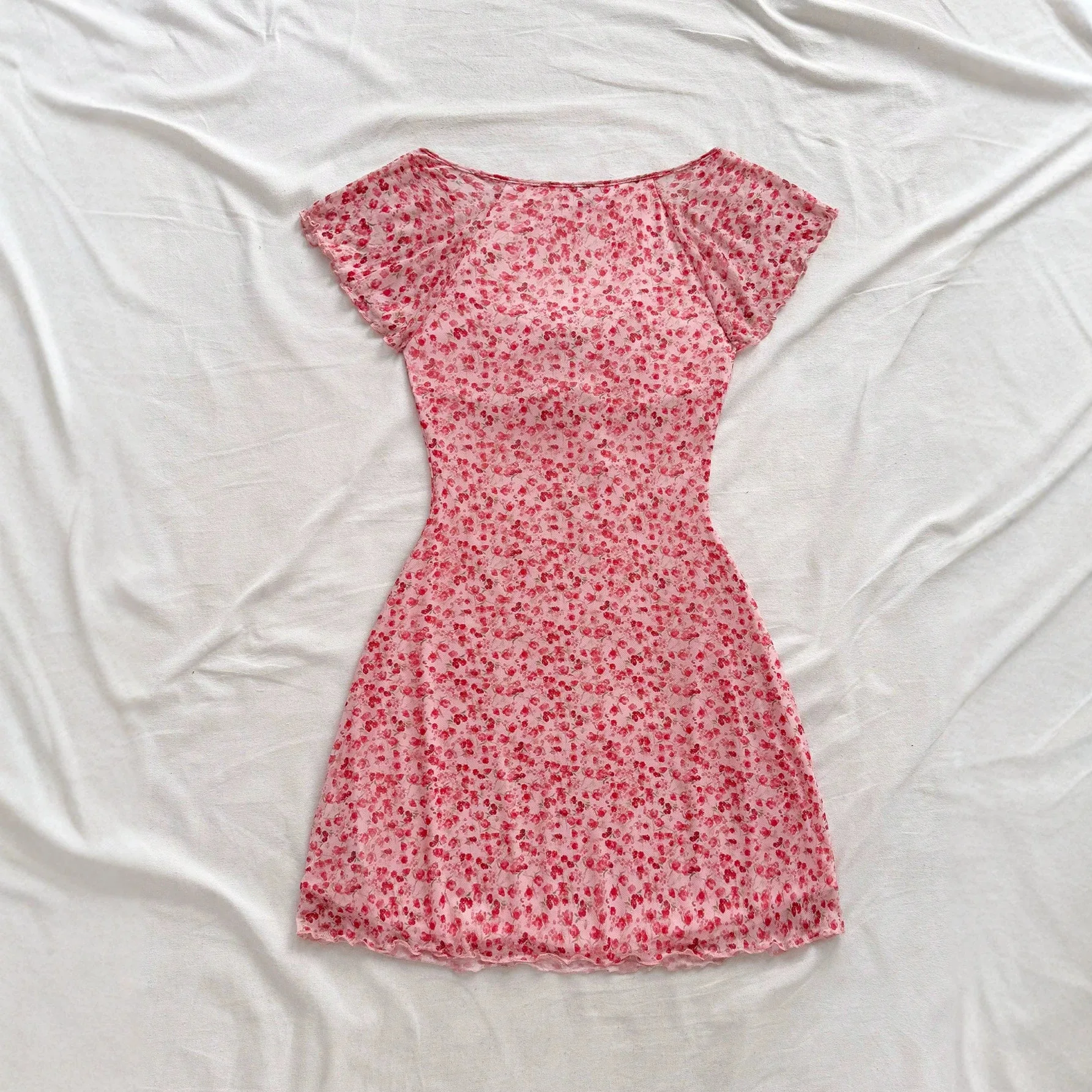 Fitted Floral Dress, French Style Dresses Spring Summer, Sweet Elegant Bodycon Midi Dress