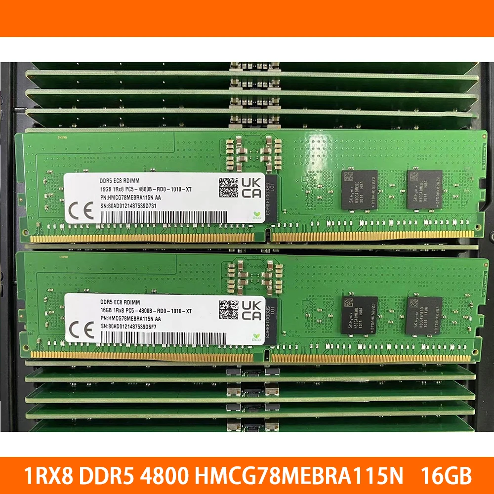 

For SK Hynix RAM 1RX8 DDR5 PC5-4800B-R 4800 HMCG78MEBRA115N 16G 16GB Memory High Quality Fast Ship