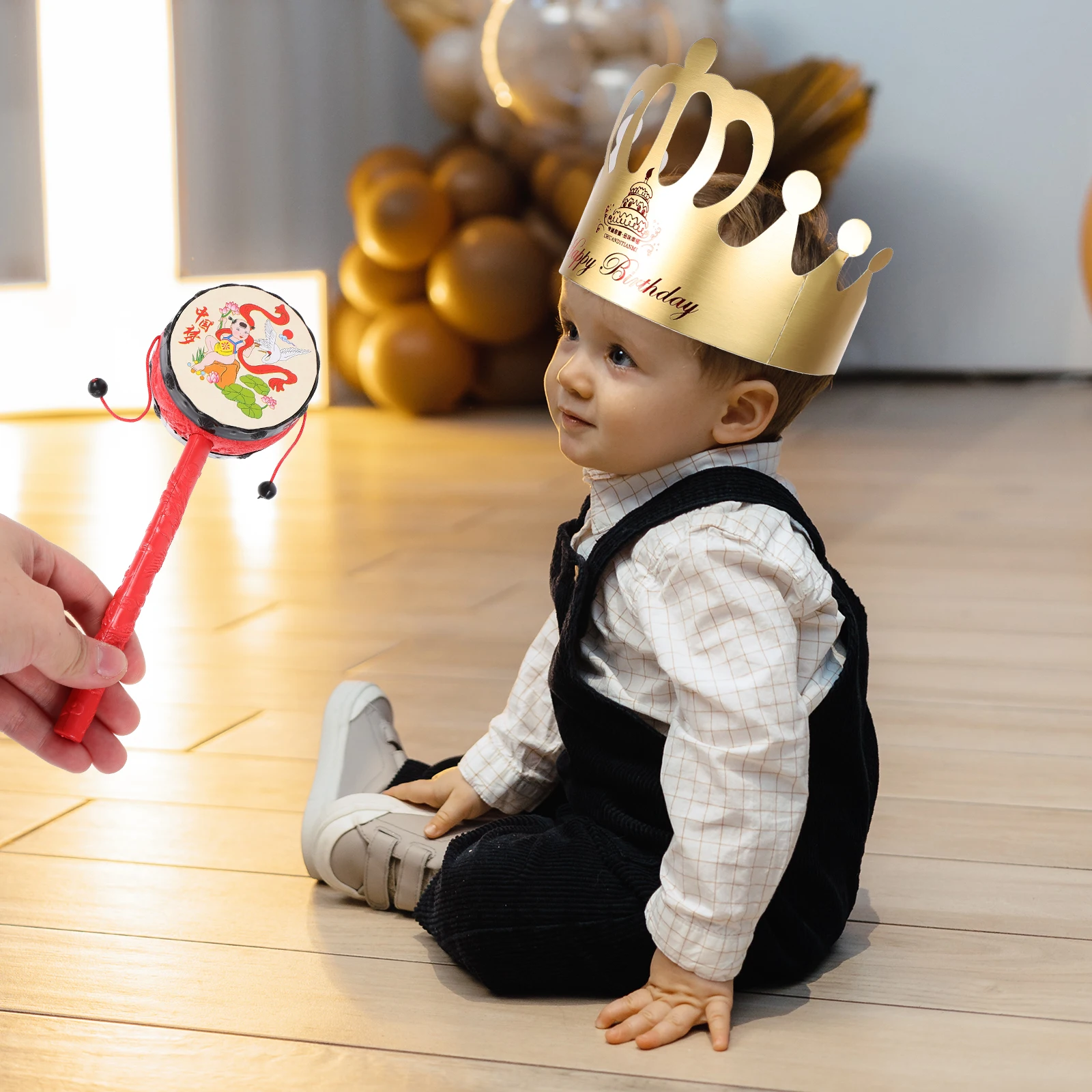 

1Set Chinese Elements Baby Birthday Grabbing Playthings Infant Present Home Decoration Meaningful Gift Baby Toy