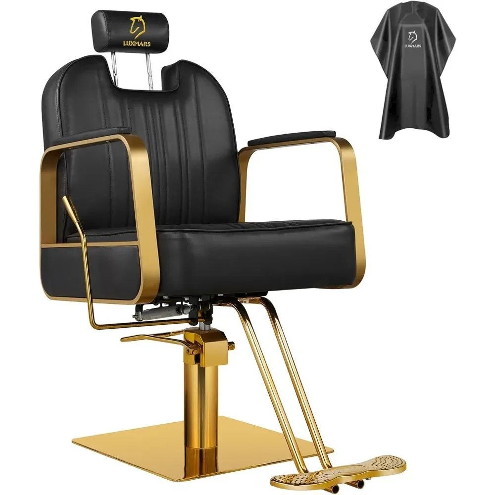 

Salon Chairs for Hair Stylist Hydraulic Reclining Barber Chairs Adjustable Height and 360 Degree Swivel Tattoo Chair