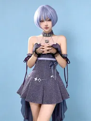 Game GODDESS OF VICTORY:Ayanami Rei Cosplay Costume Linkage Dress Halloween Christmas Party Cos Convention For Women