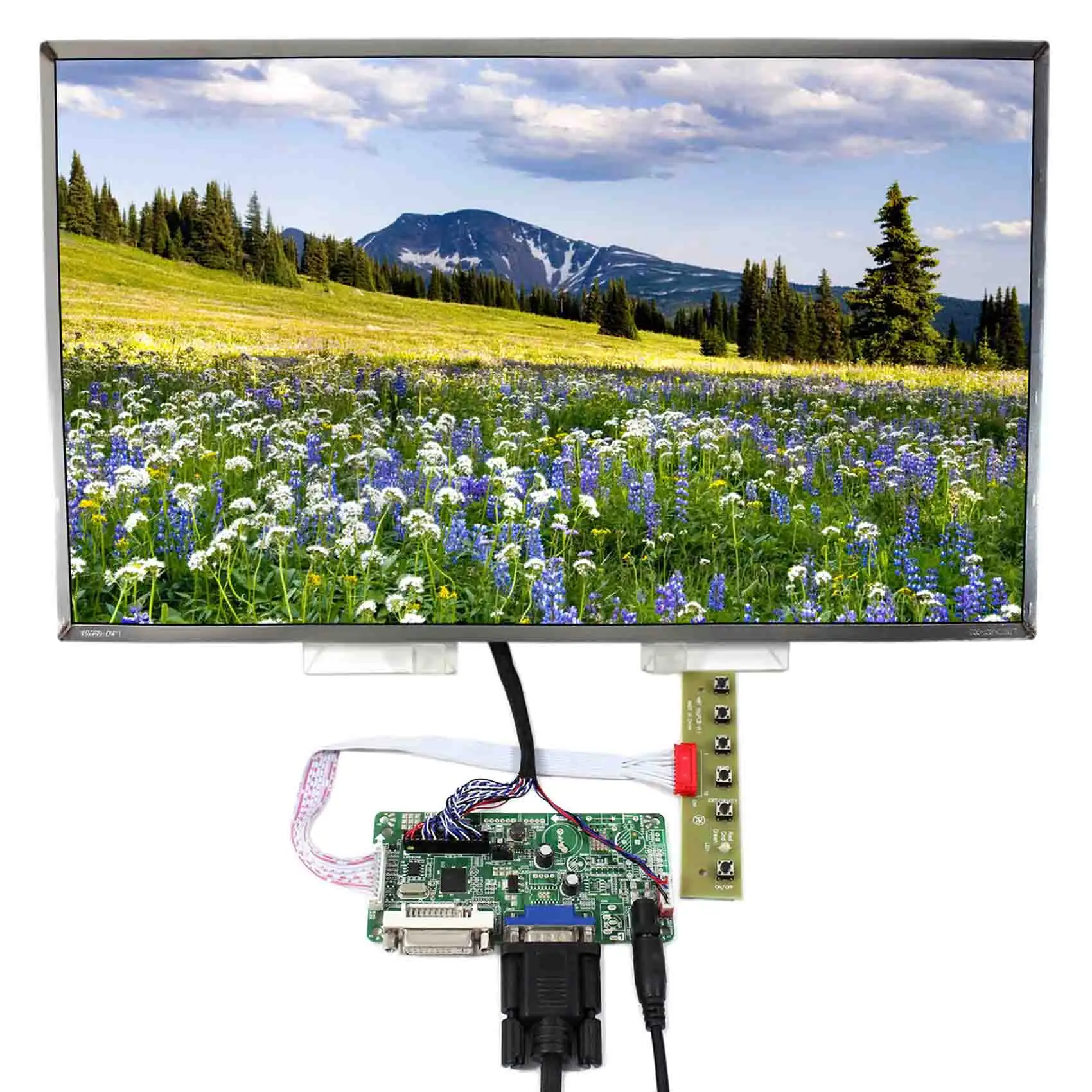 17.3inch 1920x1080 HSD173PUW1 N173HGE B173HW01 LCD Screen+DVI VGA LCD Controller Board RT2281