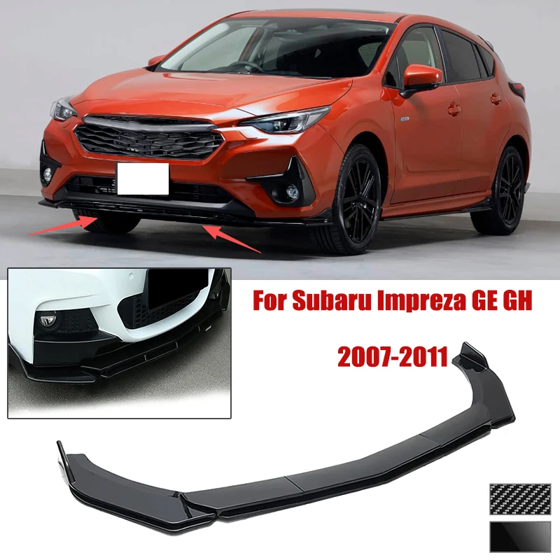 5pcs Front Bumper Shovel For Subaru Impreza GE GH 2007-2011 Spoiler Front Bumper Deflector Anti Scratch Protection Device