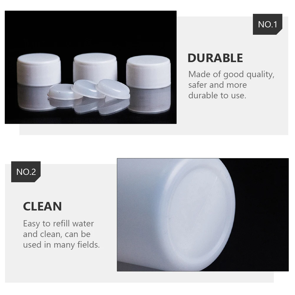 

15 PCS Reagent Bottle Laboratory Chemical Sample Holder Mini Conical Liquid Sealing Plastic Small Travel