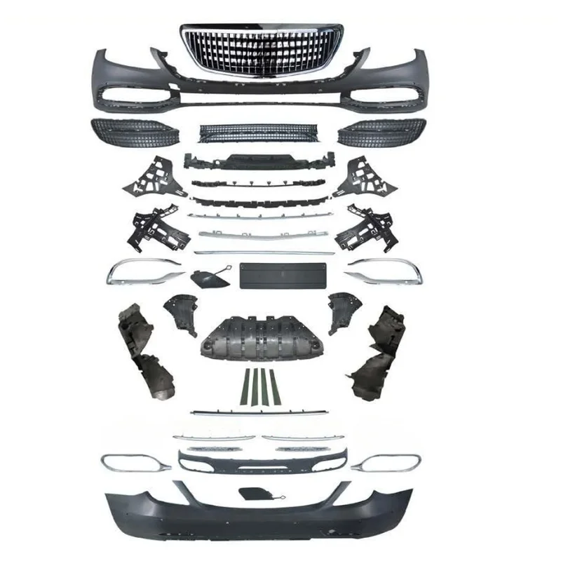 High Quality Styling Body Kit With Bumper Grille For S Class W222 2014-2020 Upgrade Parts