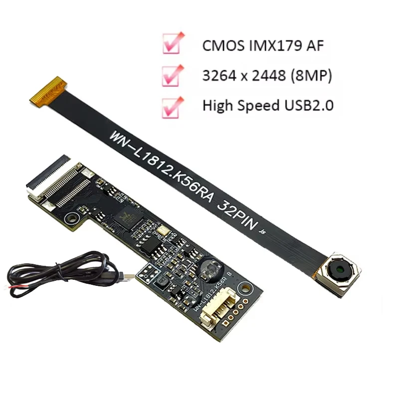 

CMOS IMX179 AF 4K 3264 x 2448 8MP HD High Speed USB 2.0 Camera Module With 15FPS For Product Vision