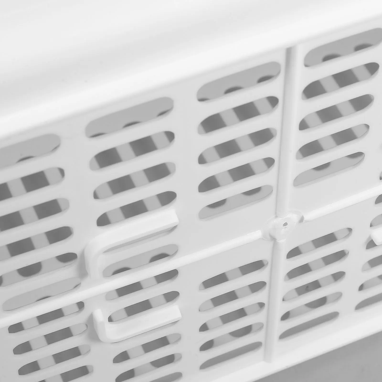 

Plastic Shopping Basket Multipurpose Storage Bin Handle Design For Grocery Sundries Organizer Home Outdoor Use