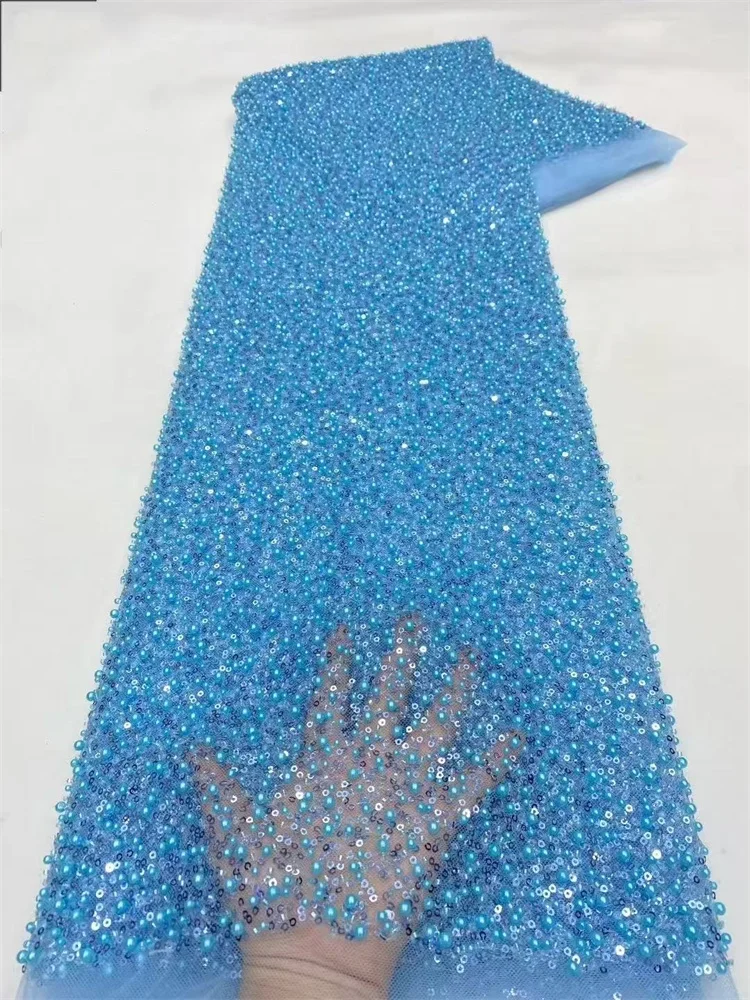 جديد جودة عالية تول الذهب أقمشة الدانتيل 2025 أنيقة الترتر مطرز الفرنسية شبكة نسيج الدانتيل للخياطة فستان الحفلات النسيج الساخن