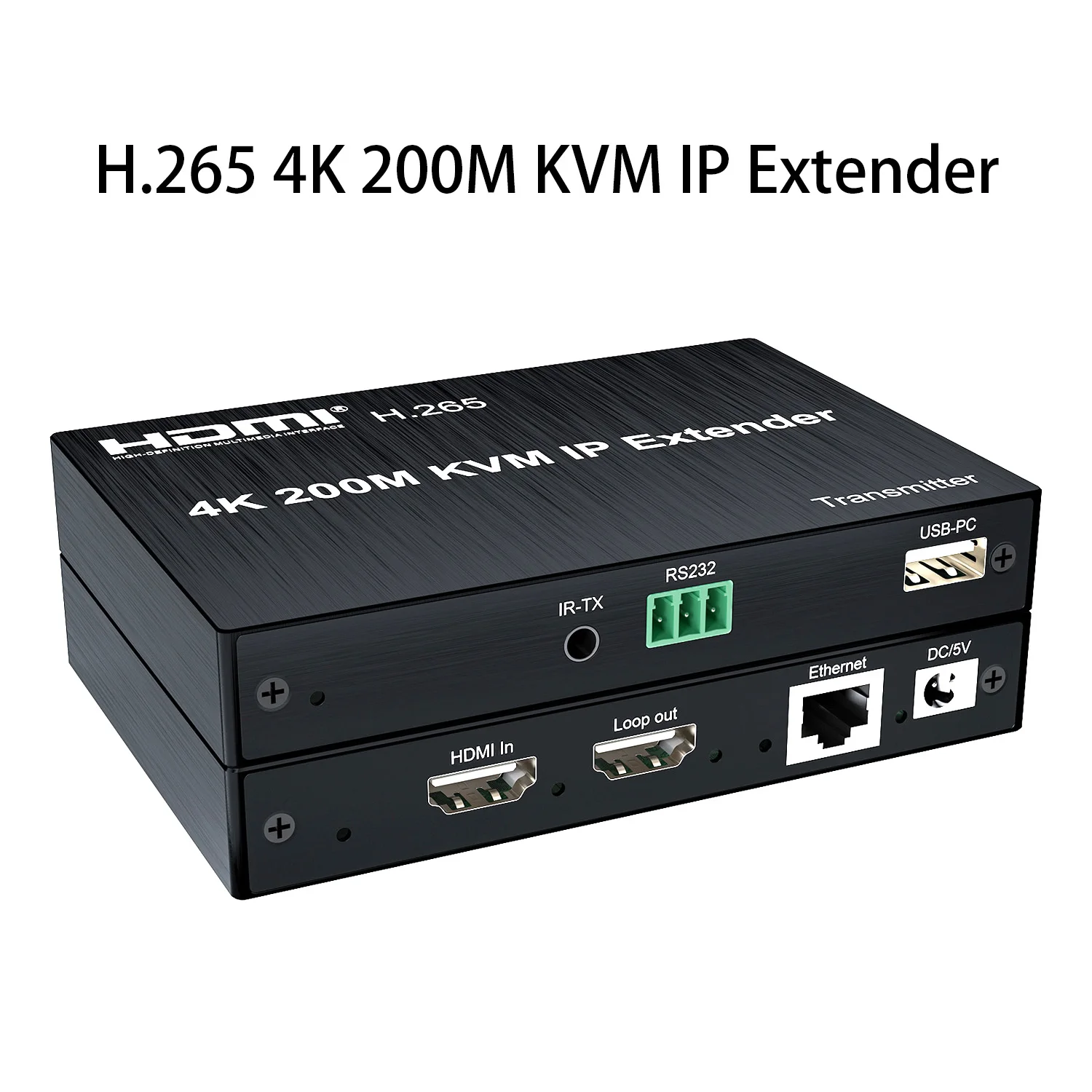 

4K 200m HDMI Ethernet Extender Over IP RJ45 Cat5e/6 Cable Can Many To Many Transmitter and Receiver KVM Network Switch Splitter