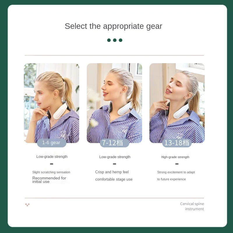 Cervical spine massager multifunctional heat point pulse neck cervical massage whole body meridian instrument