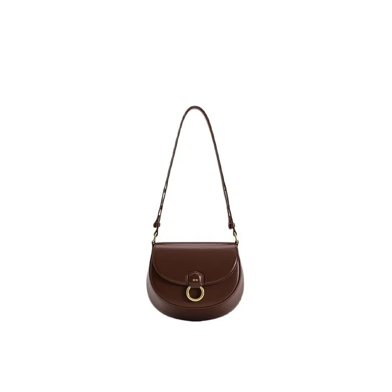 Flip Saddle Bag Single Shoulder Underarm Crossbody Bag Classic Retro Style 2026 New