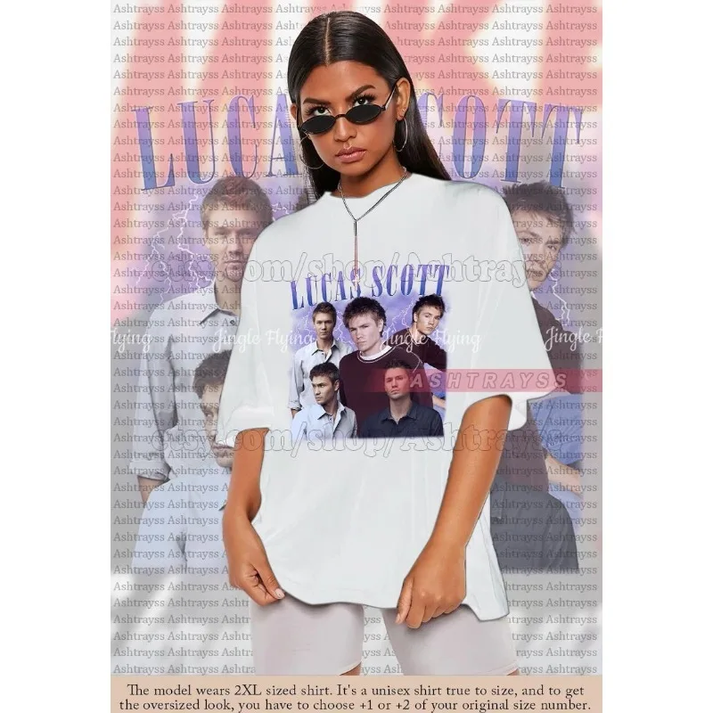 تي شيرت كلاسيكي تشاد مايكل موراي كستنائي من التسعينيات تي شيرت لوكاس سكوت