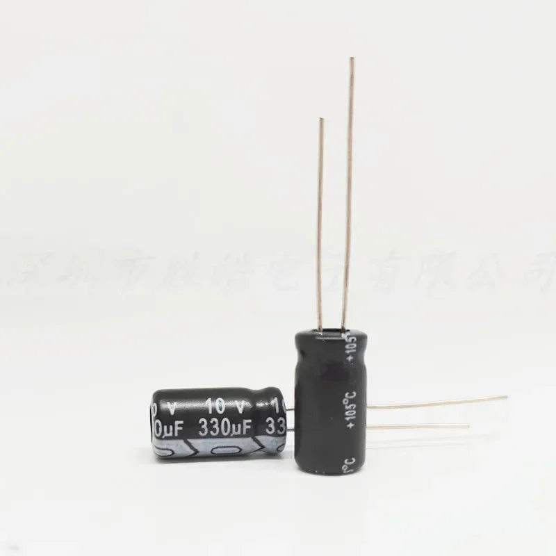 

（10-100PCS） NEW 10V330uF Series 6.3x11mm Aluminum Electrolytic Capacitor High Qaulity 10V330uF