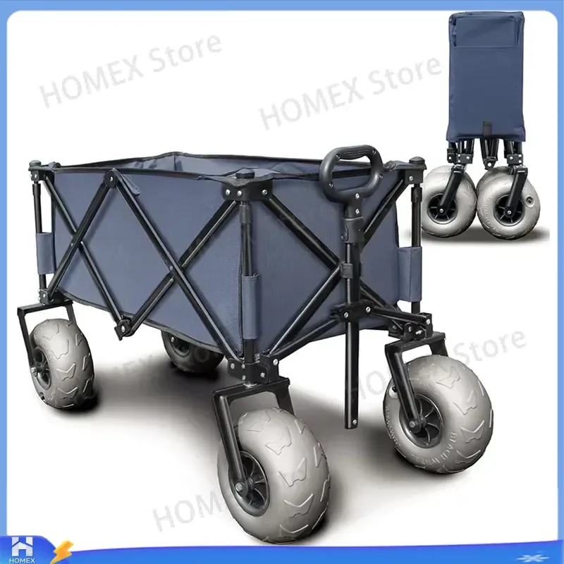Foldable Iron Mesh ATV Cargo Box Large Capacity Four Wheeler Utility Cart for Garden Shopping Storage Heavy Duty Metal Basket