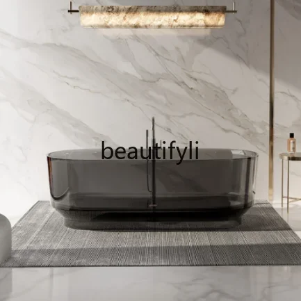 

Ванная комната Прозрачная смоляная ванна Art Design Home Hotel Homestay Овальная ванна4593