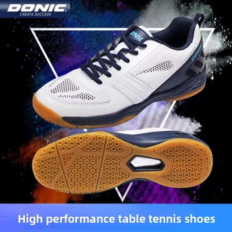 DONIC table tennis shoes, sports shoes, breathable, lightweight, anti-slip, stable, comfortable, rubber sole, 93081