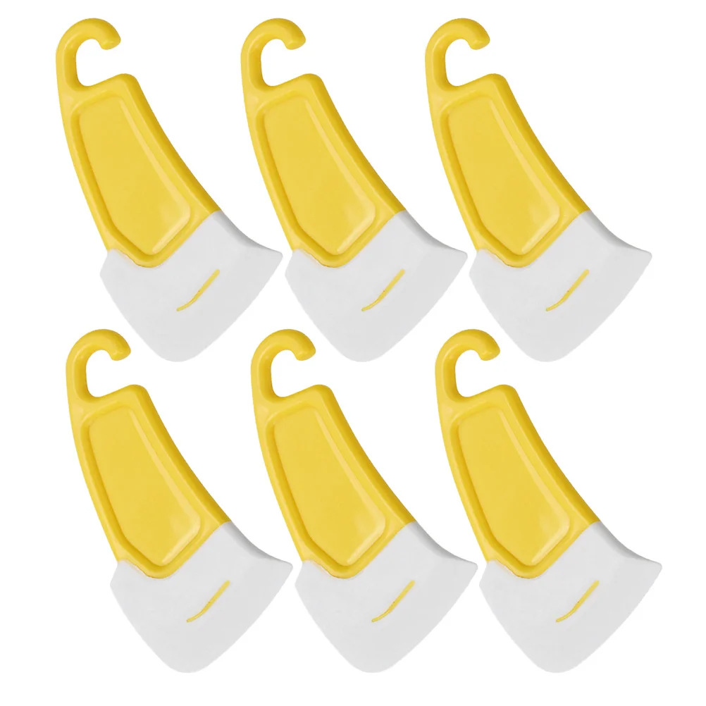 ที่ขูดทำความสะอาดก้นหม้อซิลิโคน 6 ชิ้น ปลอดภัยสำหรับครัว ไม่ติดกระทะ ใช้ขูดคราบไขมัน จัดเก็บได้กะทัดรัด