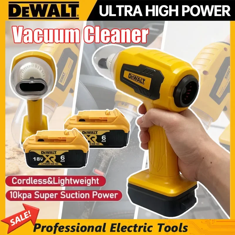 

Пылесос DEWALT ручной, автомобильный, беспроводной, 10 кПа, для сбора пыли и функция воздуходувки, электроинструмент
