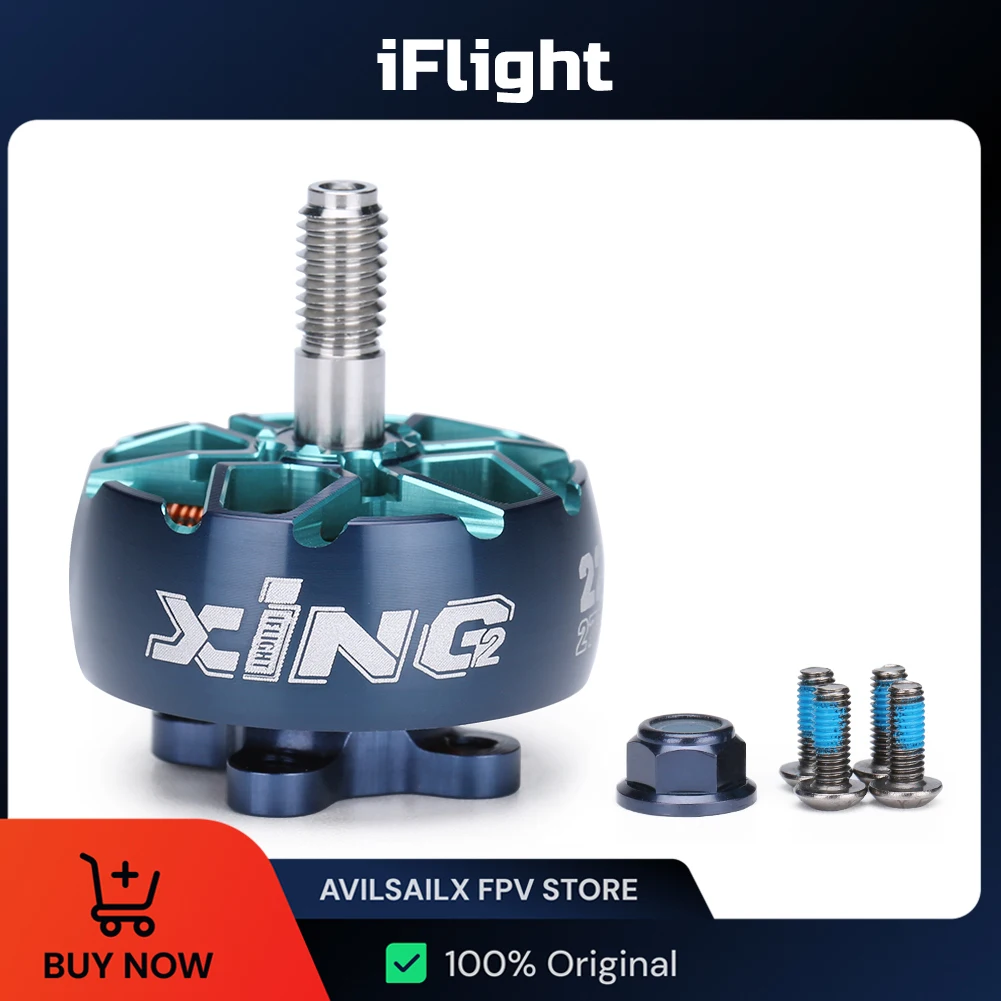 

iFlight XING2 2207 2755KV 4S/1855KV 6S FPV мотор Unibell с валом из титанового сплава 5 мм для части дрона FPV