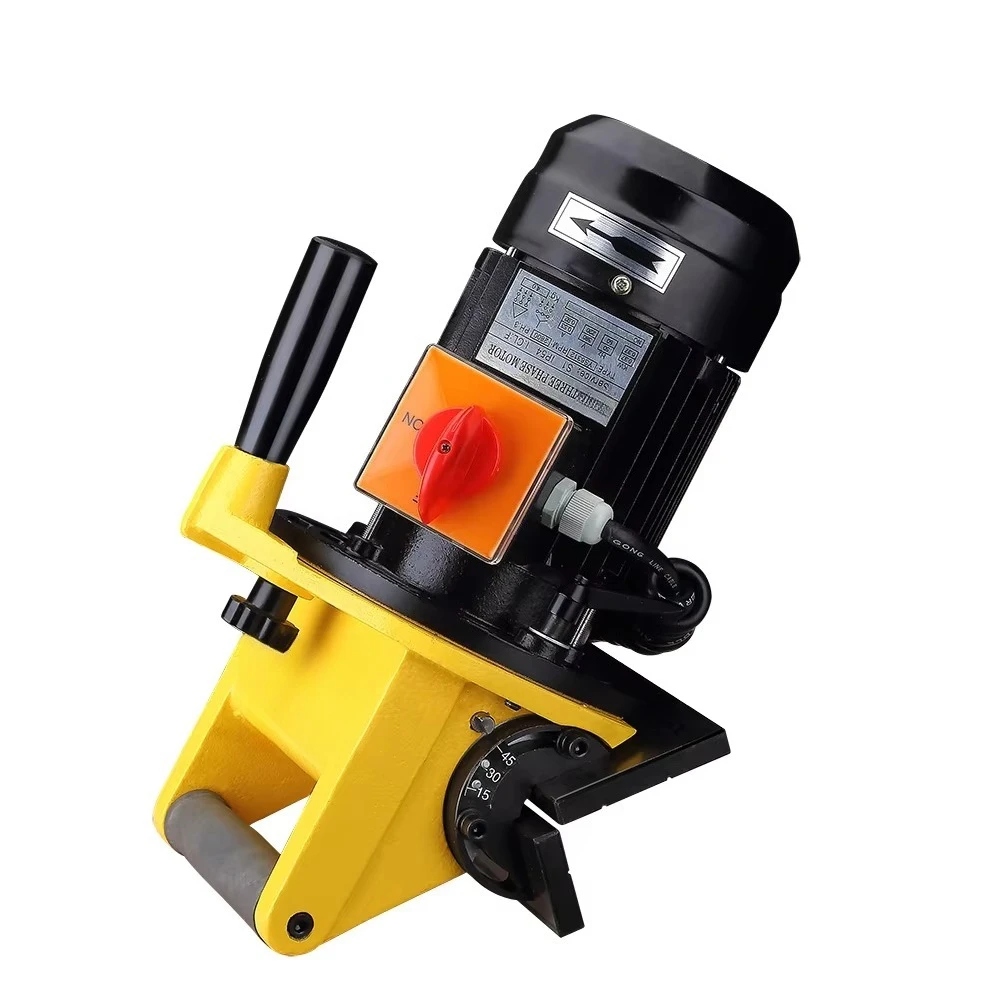 Portable Chamfering & Pipe Cutting Machine 380V 0.75kW Long Service Life Portable Pipe Cutting Machine