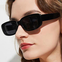 Fashion Classic Summer Vintage Small Square Frame Sunglasses UV400 For Women Retro Punk Rectangle Sun Glasses Eyewear Sun Shades